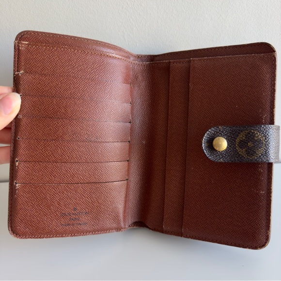 LOUIS VUITTON Monogram Viennois Wallet in Brown - Picture 4 of 9